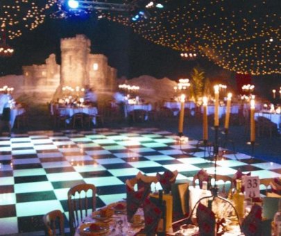 Chequered Dance Flooring Hire